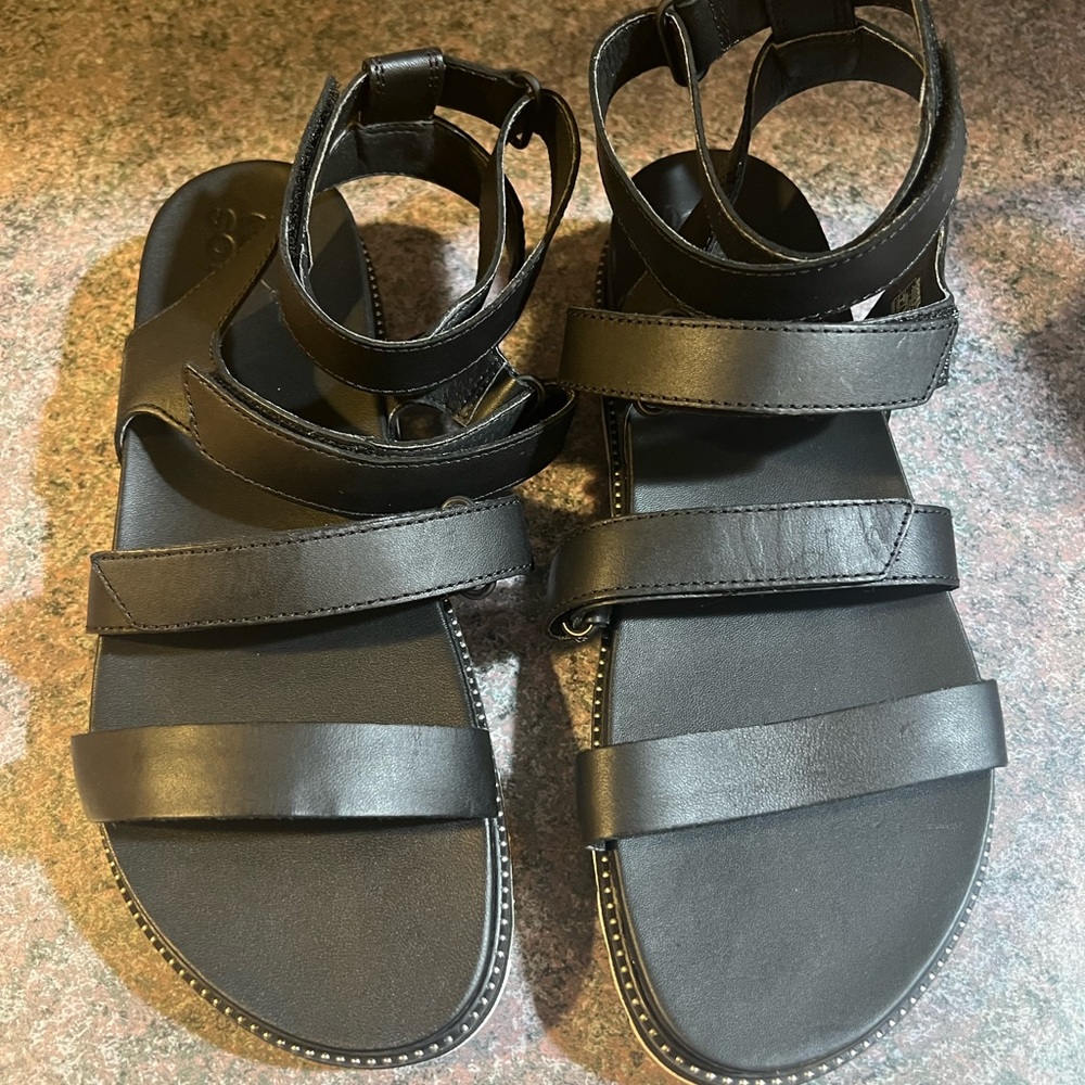 Sorel Black Women's Sandals